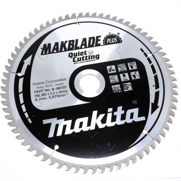 Makita B-08707 260mm(10 1/4") 30B 70T MITRE SAW BLADE