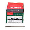 TIMCO 5.0 x 100mm PZ2 Double Countersunk Classic Multi-Purpose Screws (x100) 50100CLASS