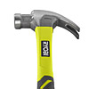 Ryobi Fibreglass Curved Claw Hammer (560g) RHHCC560