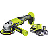 Ryobi ONE+ 115mm Angle Grinder Kit (1 x 3.0Ah Battery) 18V R18AG-130