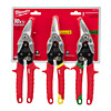 Milwaukee Metal Snips Set 3 Piece 48224533