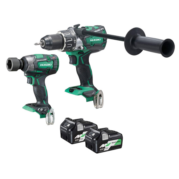 HiKOKI Combi Drill + Impact Wrench Brushless Twin Pack Kit KC18DPLJBZ