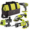 Ryobi ONE+ Grinder, Recip Saw & Drill Combo Pack 18V