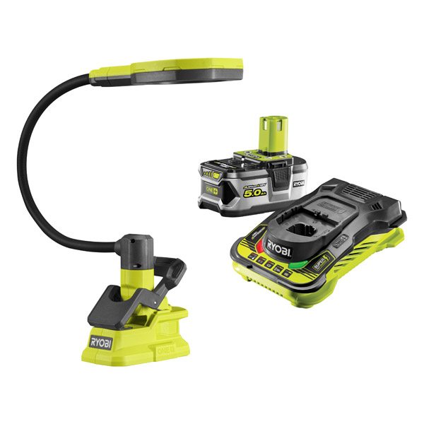 Ryobi ONE+ Magnifying Clamp Light Kit (1x 5.0Ah) 18V RML18-150