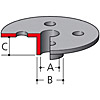 Makita Template Guide 16mm for 1/4" Routers 344364-5