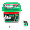 TIMCO 5.0 x 60mm PZ2 Double Countersunk Twin-Cut C2 Strong-Fix Screws (x400) 50060C2TUB