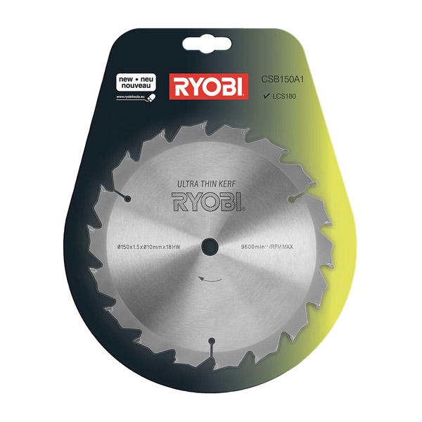 Ryobi CSB150A1 150mm(6") 10B 18T C/SAW BLADE