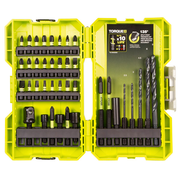 Ryobi 38 Piece Mixed Drilling & Screwdriving Set RAK38DSDI2