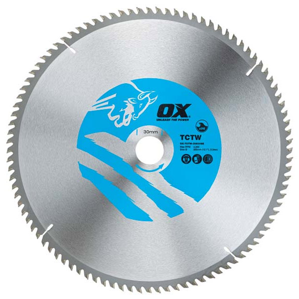 Ox 305mm Circular Saw Blade (Wood) 30B 96T OX-TCTW-3053096