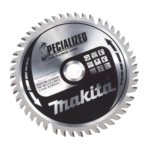 Makita B-09298 165mm(6 1/2") 20B 48T PLUNGE SAW BLADE